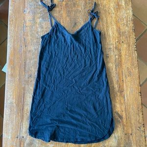 H&M simple black slip dress